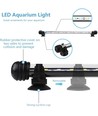 Luminaire pour aquarium 140 cm - LED 16W, blanc/bleu, avec ventouses, IP67