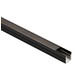 Profilé en aluminium pour panneau acoustique, 1,2 mètre de longueur, livré avec un cache noir mat, 10x10 mm