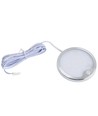 Spot pour meuble Sono60s Ø6cm - 12V DC, Dimensions : Ø6 cm, montage en saillie, capteur, acier brossé