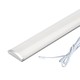 Éclairage LED pour placard 1 mètre - 6 mm de hauteur, 12V DC, 9W, avec embout