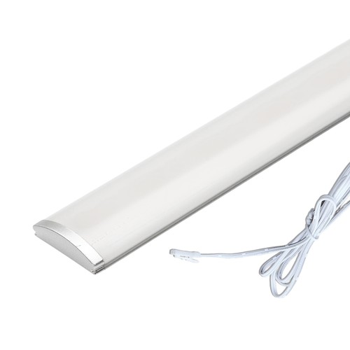 Éclairage LED pour placard 1 mètre - 6 mm de hauteur, 12V DC, 9W, avec embout