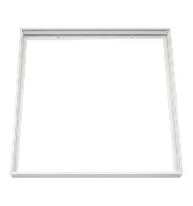 Cadre pour panneau LED 60x60 - Kit de montage rapide sans vis, bord blanc