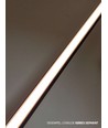 Profilé en aluminium pour panneau acoustique, 1,2 mètre de longueur, livré avec un cache noir mat, 10x10 mm