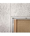 Outlet: Cadre Troldtekt encastré 120x60 - Pour panneau LED, compatible avec Troldtekt sans ajustement, bord blanc