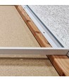 Outlet: Cadre Troldtekt encastré 120x60 - Pour panneau LED, compatible avec Troldtekt sans ajustement, bord blanc