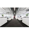 Réglette LED 40W - 120cm, 100lm/W, Noir, plafonnier pour bureau, avec kit de suspension par câbles