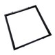 Cadre encastrable pour panneau LED 60x60 - Noir, nouveau modèle, compatible avec Troldtekt sans ajustement