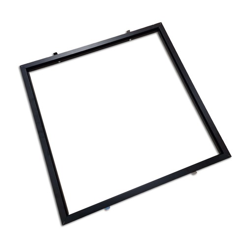 Cadre encastrable pour panneau LED 60x60 - Noir, nouveau modèle, compatible avec Troldtekt sans ajustement