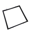 Cadre encastrable pour panneau LED 60x60 - Noir, nouveau modèle, compatible avec Troldtekt sans ajustement
