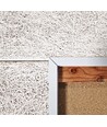 Cadre encastrable pour panneau LED 60x60 - Nouveau modèle, compatible avec Troldtekt sans ajustement, bord blanc