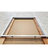 Cadre encastrable pour panneau LED 60x60 - Nouveau modèle, compatible avec Troldtekt sans ajustement, bord blanc