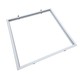 Cadre encastrable pour panneau LED 60x60 - Nouveau modèle, compatible avec Troldtekt sans ajustement, bord blanc
