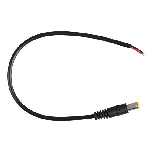 Connecteur mâle DC - Pour bandes LED, 5V-48V, noir