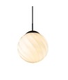 Halo Design - Suspension Twist Ø25cm E27 Boule Opale - noir