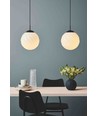 Halo Design - Suspension Twist Ø25cm E27 Boule Opale - noir