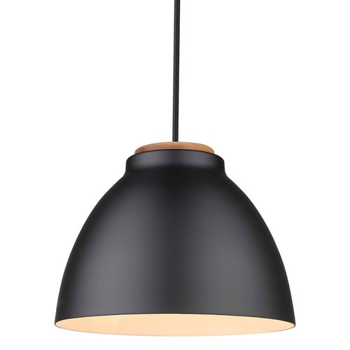 Halo Design - Suspension NIVÅ Ø24 E27, noir / bois