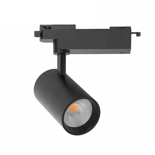 Spot sur rail 28W monophasé RA90 - 175 lm/W, Noir, 1F3W