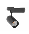 Spot sur rail 28W monophasé RA90 - 175 lm/W, Noir, 1F3W