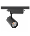 Spot sur rail 28W monophasé RA90 - 175 lm/W, Noir, 1F3W