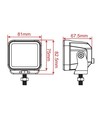 LED 40W, 10-30V - IP67 étanche, phare de travail, voiture, camion, tracteur, remorque, faisceau focalisé 8°