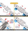 Connecteur Slim pour bande LED - 10mm, RGB, IP20, 5V-24V