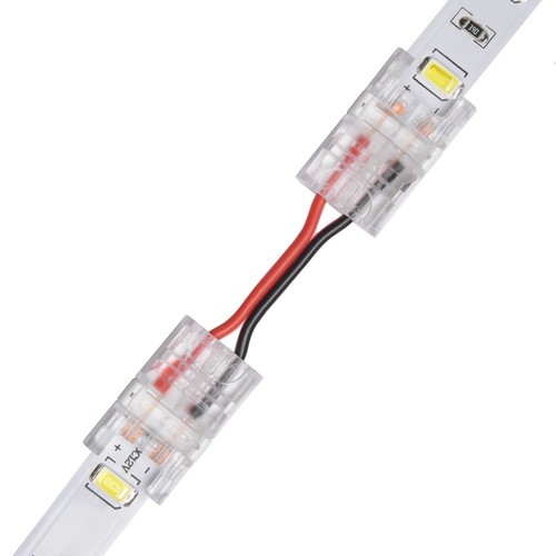 Connecteur fin avec câble pour bande LED - 10mm, monochrome, IP20, 5V-24V