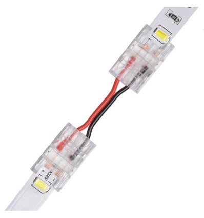 Connecteur fin avec câble pour bande LED - 10mm, monochrome, IP20, 5V-24V