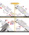 Connecteur Slim pour bande LED - 8mm, monochrome, IP20, 5V-24V