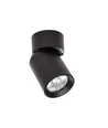 Spot de plafond LED GU10 - Noir, orientable, montage en saillie, sans source lumineuse