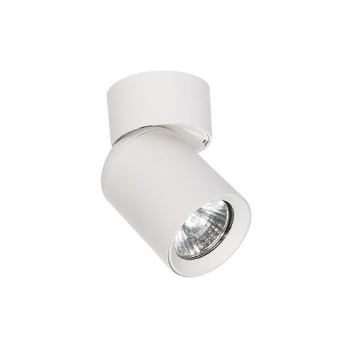 Spot de plafond LED GU10 - Blanc, orientable, montage en saillie, sans source lumineuse