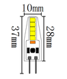 Ampoule LED G4 2W dimmable SILI2 - 12V/24V AC/DC