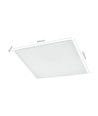 Dalle LED 60x60 avec cadre, 40W - Intégré dans un cadre blanc, pour montage direct