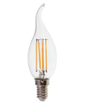 Ampoule flamme LED E14 4W - Filament, blanc chaud