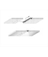 Kit rails LED Troldtekt 6x60 cm - Encastré, Triac dimmable, Akustilight incl. câbles et driver