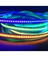 Ruban LED COB RGBIC 5m 16W/m - 24V DC, IP20, 630 LED par mètre, COB LED