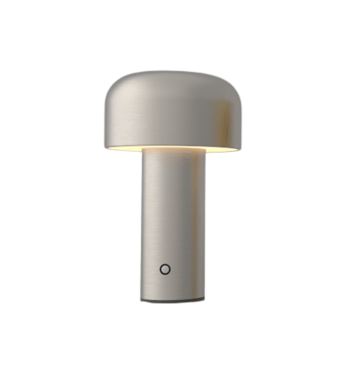 Lampe de table LEDlife Mushroom - Argent, rechargeable, tactile dimmable, IP20