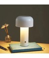 Lampe de table LEDlife Mushroom - Argent, rechargeable, tactile dimmable, IP20
