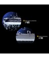 Spectrum Gigant 38W luminaire LED - 120 cm, 174 lm/W, IP65 étanche, câblage traversant, 230V