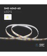 Ruban LED 5m 8W/m - 12V DC, 60 LED par mètre