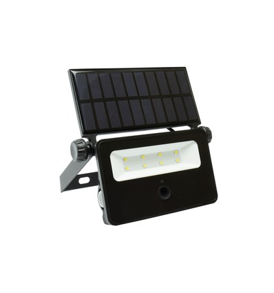 Projecteur solaire LED 2W - Batterie intégrée, avec capteur, extérieur, lampe de travail