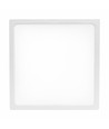 Plafonnier LED 24W - 29 x 29cm, hauteur : 3,8cm, bord blanc