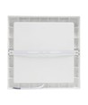 Plafonnier LED 24W - 29 x 29cm, hauteur : 3,8cm, bord blanc