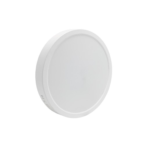 Plafonnier LED 24W - Ø29cm, hauteur : 3,8cm, bordure blanche