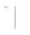Chloe Slim GU11 - Base 250V IP20 40x500+1m Câble, Blanc, Angle de faisceau réglable, Sans source lumineuse
