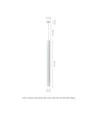 Chloe Slim GU11 - Base 250V IP20 40x500+1m Câble, Blanc, Angle de faisceau réglable, Sans source lumineuse
