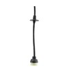 CHLOE Slim GU11/MR11 Suspension Base 250V IP20 40x500+1m Câble, Noir, Angle de Faisceau Réglable, Sans Source Lumineuse