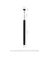 CHLOE Slim GU11/MR11 Suspension Base 250V IP20 40x500+1m Câble, Noir, Angle de Faisceau Réglable, Sans Source Lumineuse