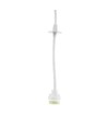Suspension GU11 CHLOE Slim pour rail triphasé - 250V, Blanc, Sans source lumineuse, IP20, 40x500+1m de câble