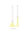 Suspension GU11 CHLOE Slim pour rail triphasé - 250V, Blanc, Sans source lumineuse, IP20, 40x500+1m de câble