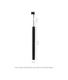 Suspension triphasée GU11/MR11 CHLOE SLIM - Sans source lumineuse, 250V, IP20, 40x50cm+1m de câble, Noir